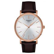  Shop Authentic Tissot Everytime Gent Silver Dial Brown Leather Strap Watch for Men - T143.410.36.011.00 - Luxxuri