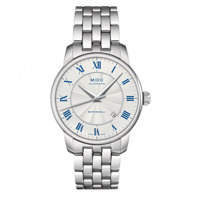  Shop Authentic Mido Baroncelli III Automatic Silver Dial Silver Steel Strap Watch For Men - M8600.4.21.1 - Luxxuri
