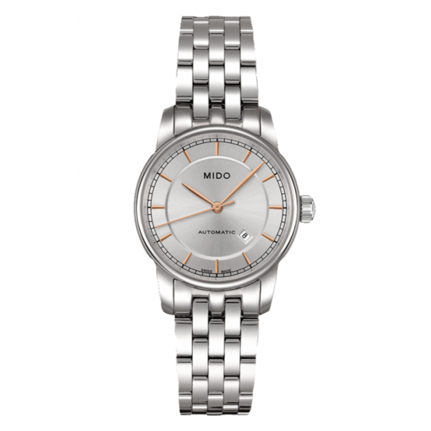  Shop Authentic Mido Baroncelli III Automatic Silver Dial Silver Steel Strap Watch For Women - M7600.4.10.1 - Luxxuri