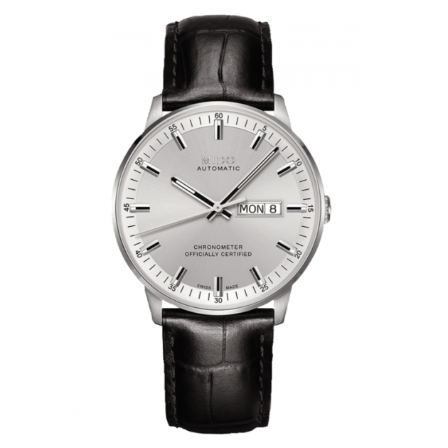  Shop Authentic Mido Comander II Automatic Chronometer Silver Dial Black Leather Strap Watch For Men - M021.431.16.031.00 - Luxxuri