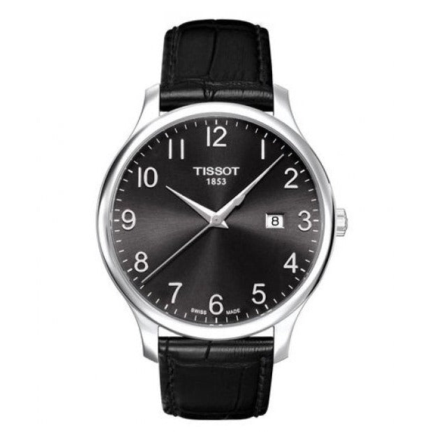 Shop Authentic Tissot T Classic Tradition Black Dial Black Leather Strap Watch For Men - T063.610.16.052.00 - Luxxuri