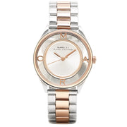  Shop Authentic Marc Jacobs Tether Transparent White Dial Two Tone Steel Strap Watch for Women - MBM3436 - Luxxuri