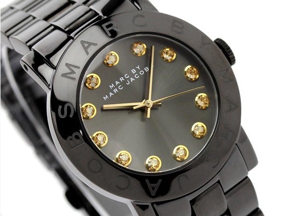  Shop Authentic Marc Jacobs Amy Black Dial Black Steel Strap Watch for Women - MBM8595 - Luxxuri