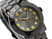  Shop Authentic Marc Jacobs Amy Black Dial Black Steel Strap Watch for Women - MBM8595 - Luxxuri