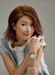  Shop Authentic Calvin Klein Chic Silver Dial White Leather Strap Watch for Women - K7N23UP8 - Luxxuri