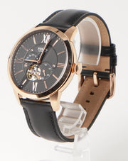  Shop Authentic Fossil Townsman Automatic Black Dial Black Leather Strap Watch for Men - ME3170 - Luxxuri