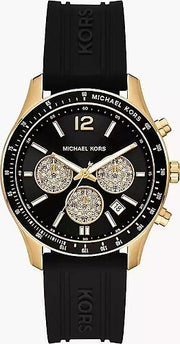  Shop Authentic Michael Kors Berkley Chronograph Black Dial Black Rubber Strap  Watch for Men - MKO1038 - Luxxuri