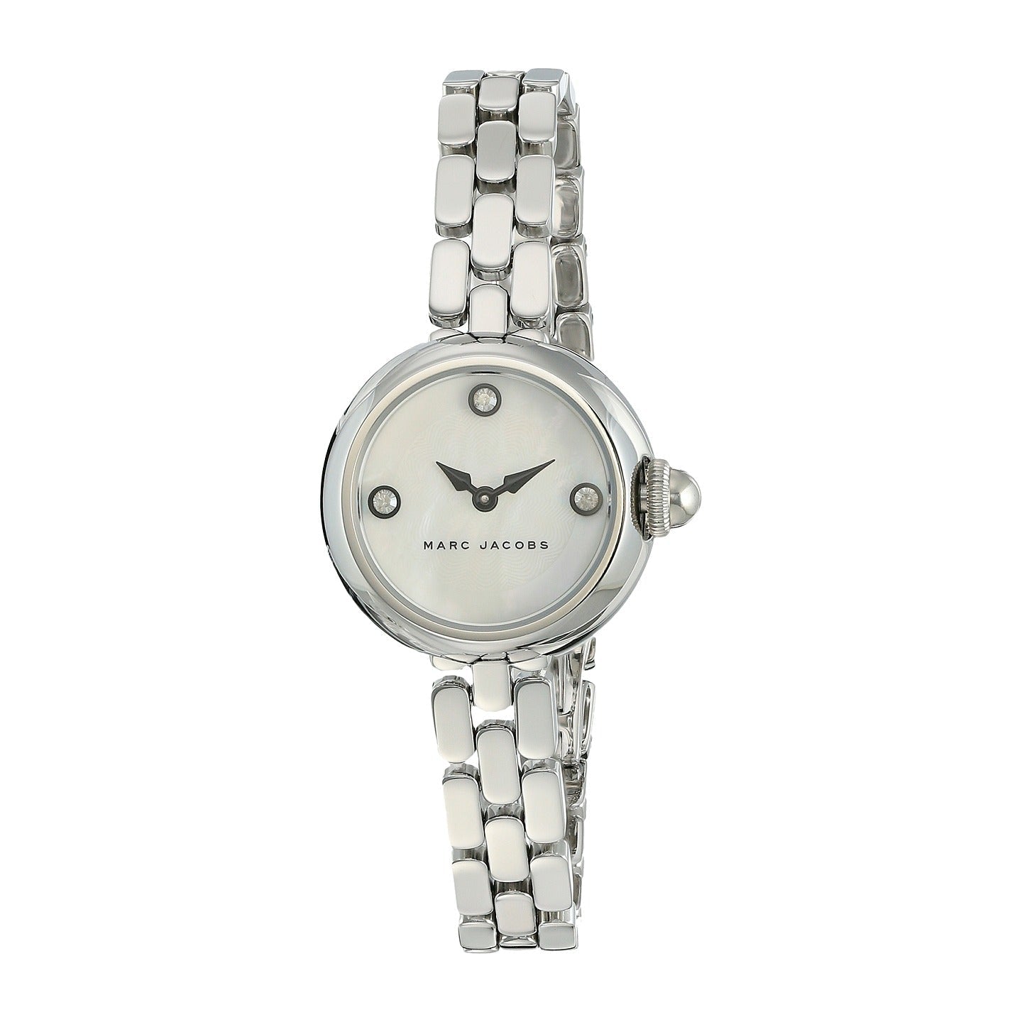  Shop Authentic Marc Jacobs Courtney Mother of Pearl White Dial Silver Steel Strap Watch for Women - MJ3459 - Luxxuri