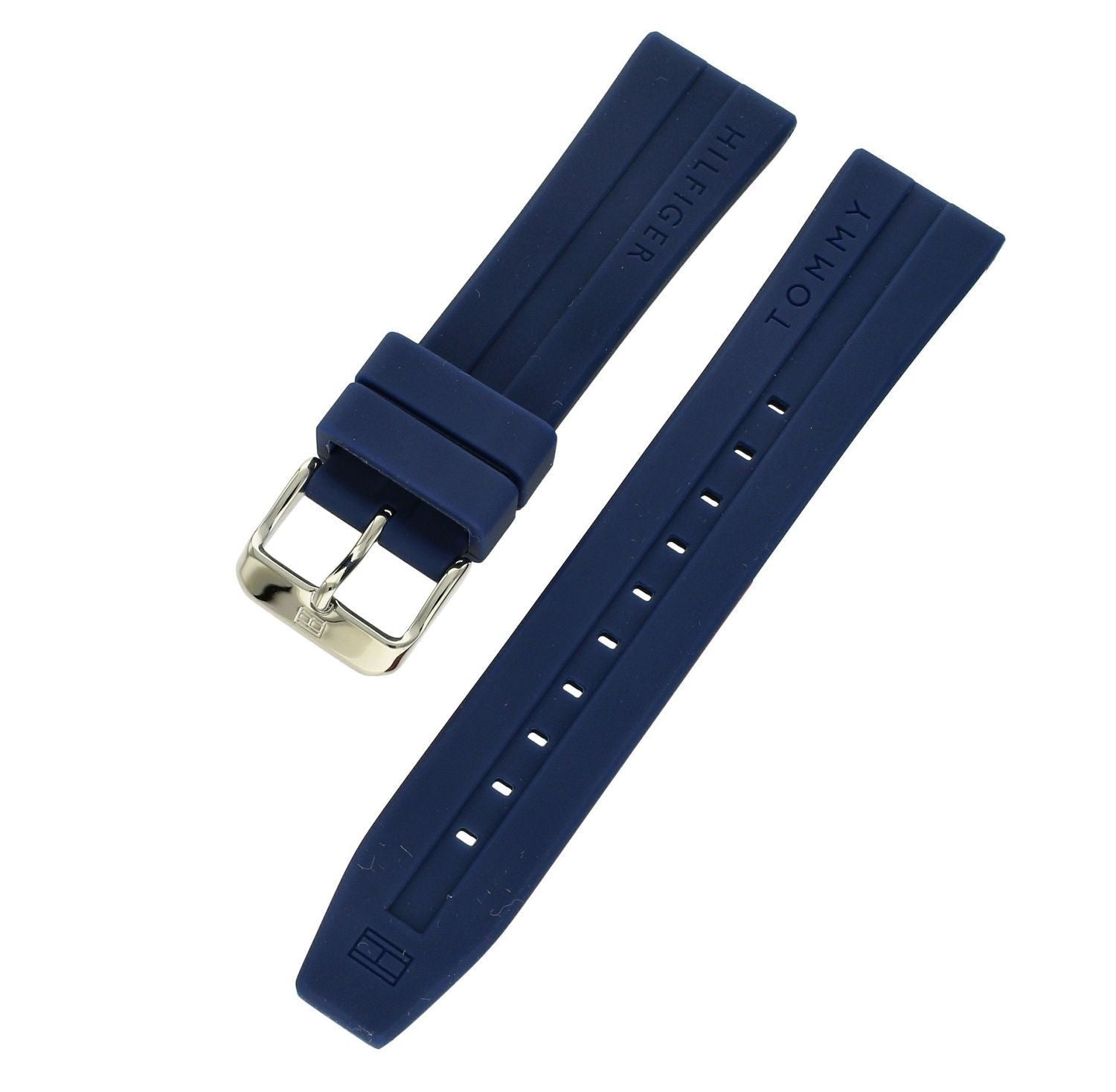  Shop Authentic Tommy Hilfiger Mason Blue Dial Blue Rubber Strap Watch for Men - 1791791 - Luxxuri
