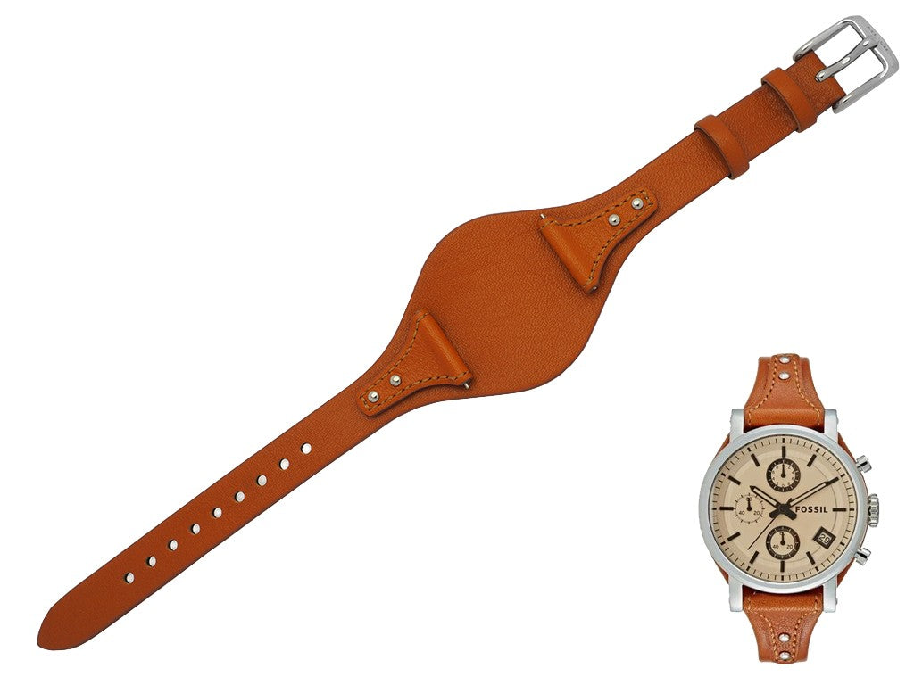  Shop Authentic Fossil Original Boyfriend Sport Chronograph Beige Dial Brown Leather Strap Watch for Women - ES4046 - Luxxuri