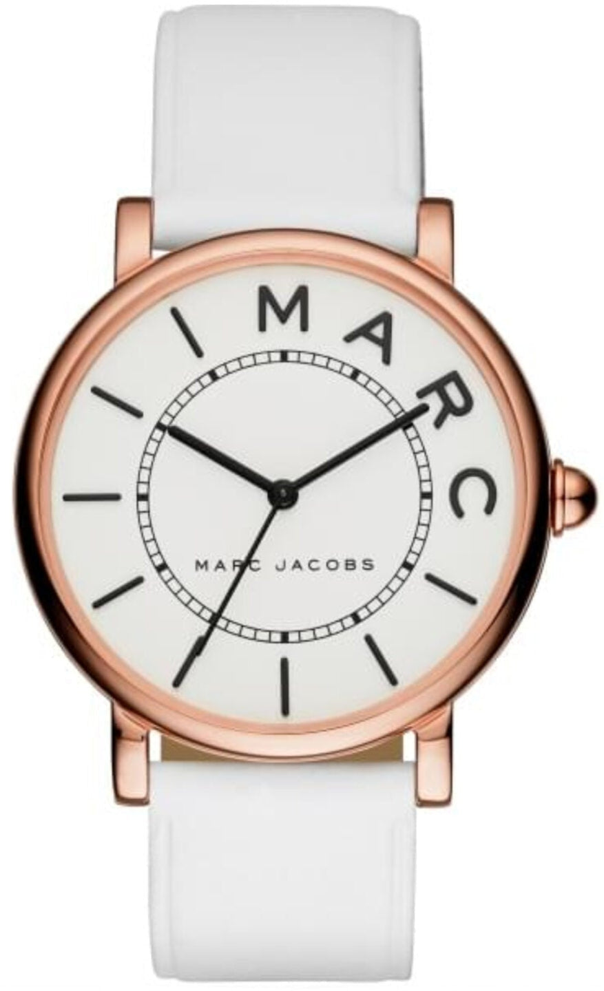  Shop Authentic Marc Jacobs Roxy White Dial White Leather Strap Watch for Women - MJ1561 - Luxxuri