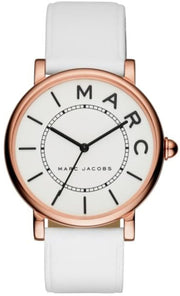  Shop Authentic Marc Jacobs Roxy White Dial White Leather Strap Watch for Women - MJ1561 - Luxxuri