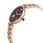  Shop Authentic Emporio Armani Arianna Black Dial Rose Gold Stainless Steel Watch For Women - AR11197 - Luxxuri
