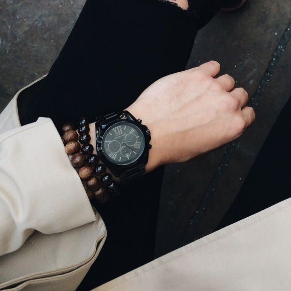  Shop Authentic Michael Kors Bradshaw Black Dial Black Steel Strap Watch for Men - MK5550 - Luxxuri
