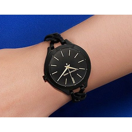  Shop Authentic Michael Kors Slim Runway Black Dial Black Steel Strap Watch for Women - MK3317 - Luxxuri