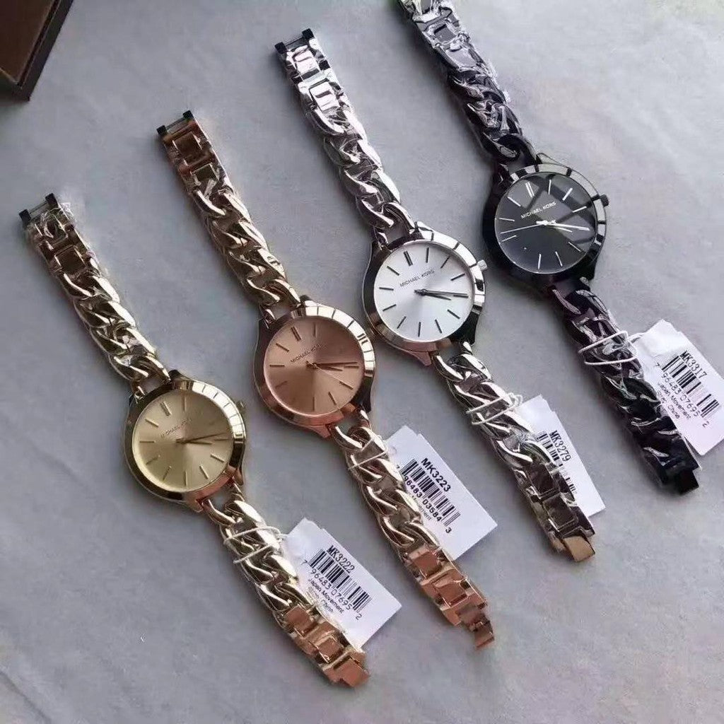  Shop Authentic Michael Kors Slim Runway Silver Dial Silver Steel Strap Watch for Women - MK3279 - Luxxuri