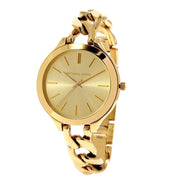  Shop Authentic Michael Kors Runway Gold Dial Gold Steel Strap Watch for Women - MK3222 - Luxxuri