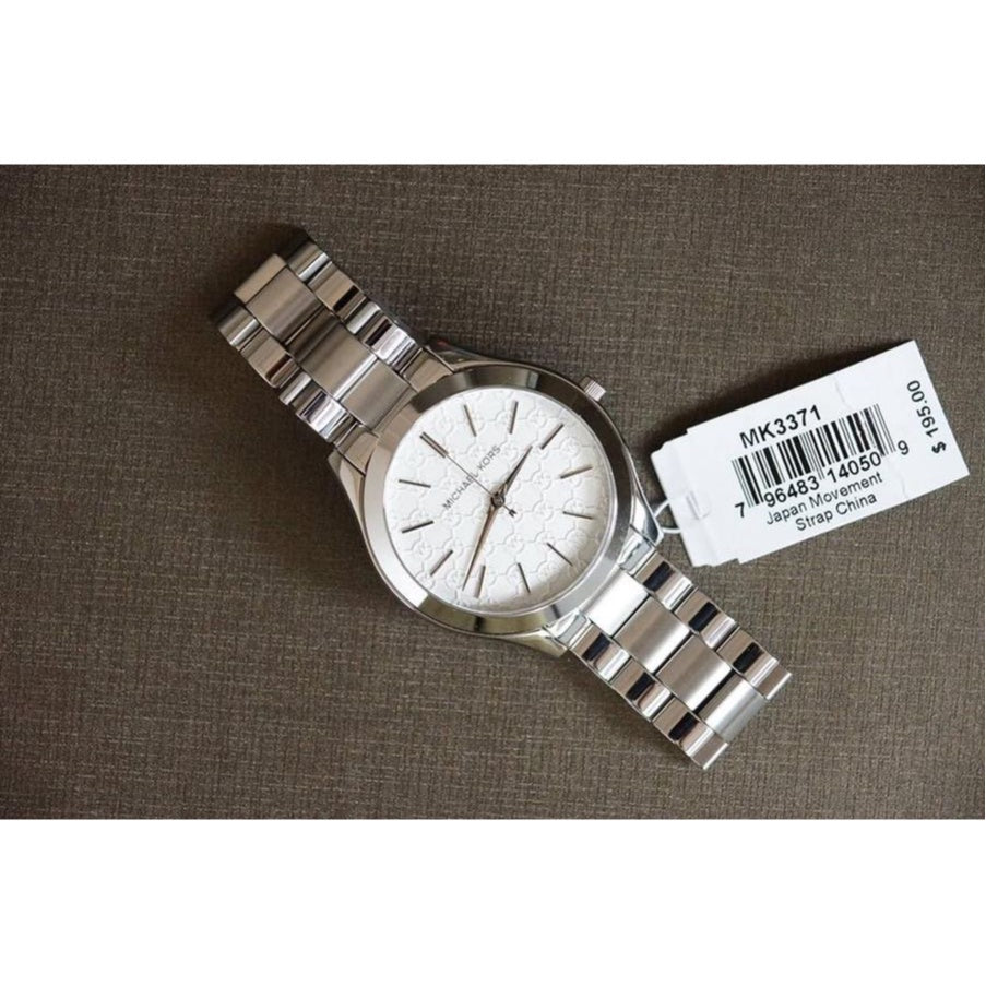  Shop Authentic Michael Kors Runway Silver Dial Silver Stainless Steel Strap Watch for Women - MK3371 - Luxxuri