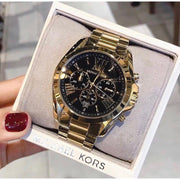  Shop Authentic Michael Kors Bradshaw Black Dial Gold Steel Strap Watch for Women - MK5739 - Luxxuri