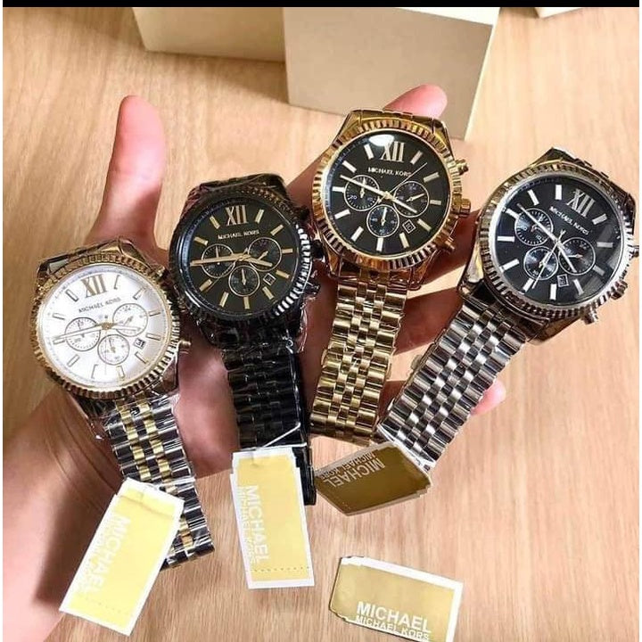  Shop Authentic Michael Kors Lexington Chronograph Black Dial Black Steel Strap Watch for Men - MK8320 - Luxxuri