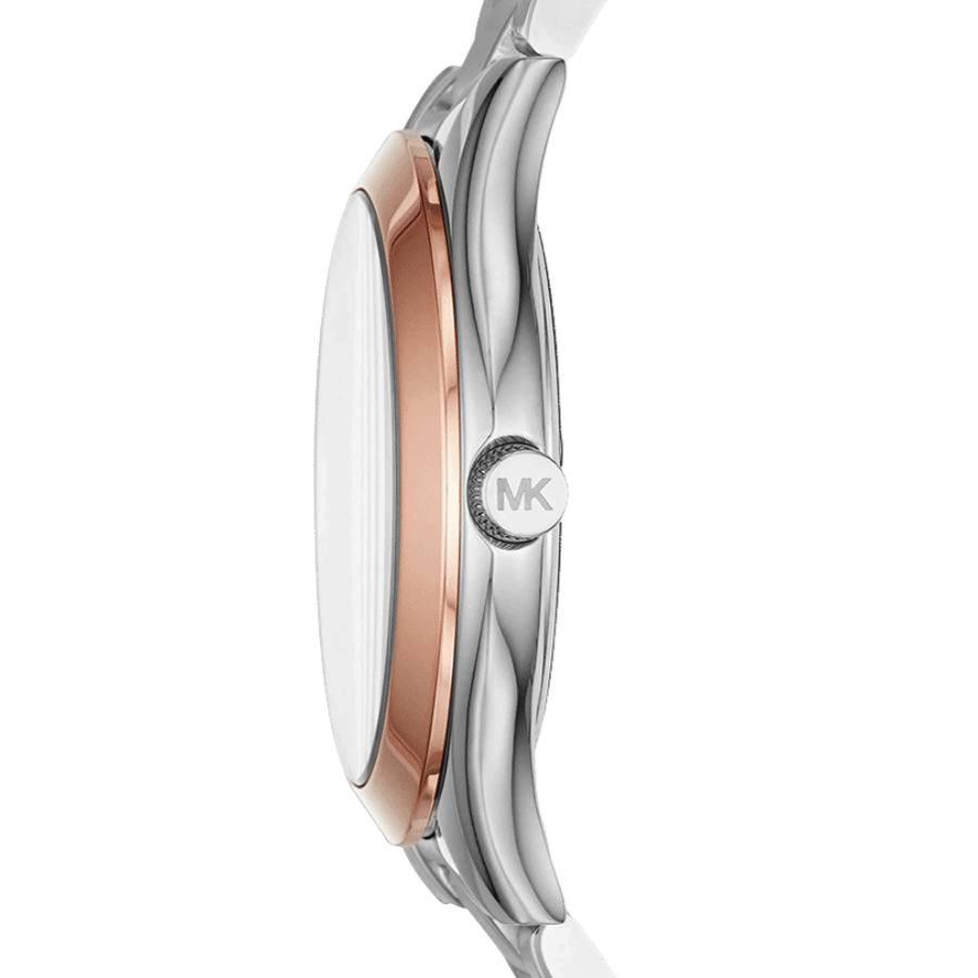  Shop Authentic Michael Kors Mini Slim Runway Silver Dial Silver Steel Strap Watch for Women - MK3514 - Luxxuri