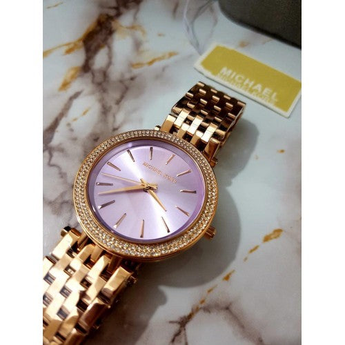  Shop Authentic Michael Kors Darci Purple Dial Rose Gold Steel Strap Watch for Women - MK3400 - Luxxuri