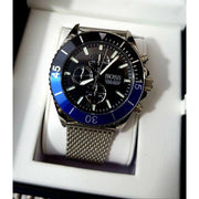  Shop Authentic Hugo Boss Ocean Edition Black Dial Silver Mesh Strap Watch for Men - 1513742 - Luxxuri