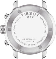  Shop Authentic Tissot PRC 200 Chronograph Quartz Blue Dial Silver Steel Strap Watch For Men - T114.417.11.047.00 - Luxxuri