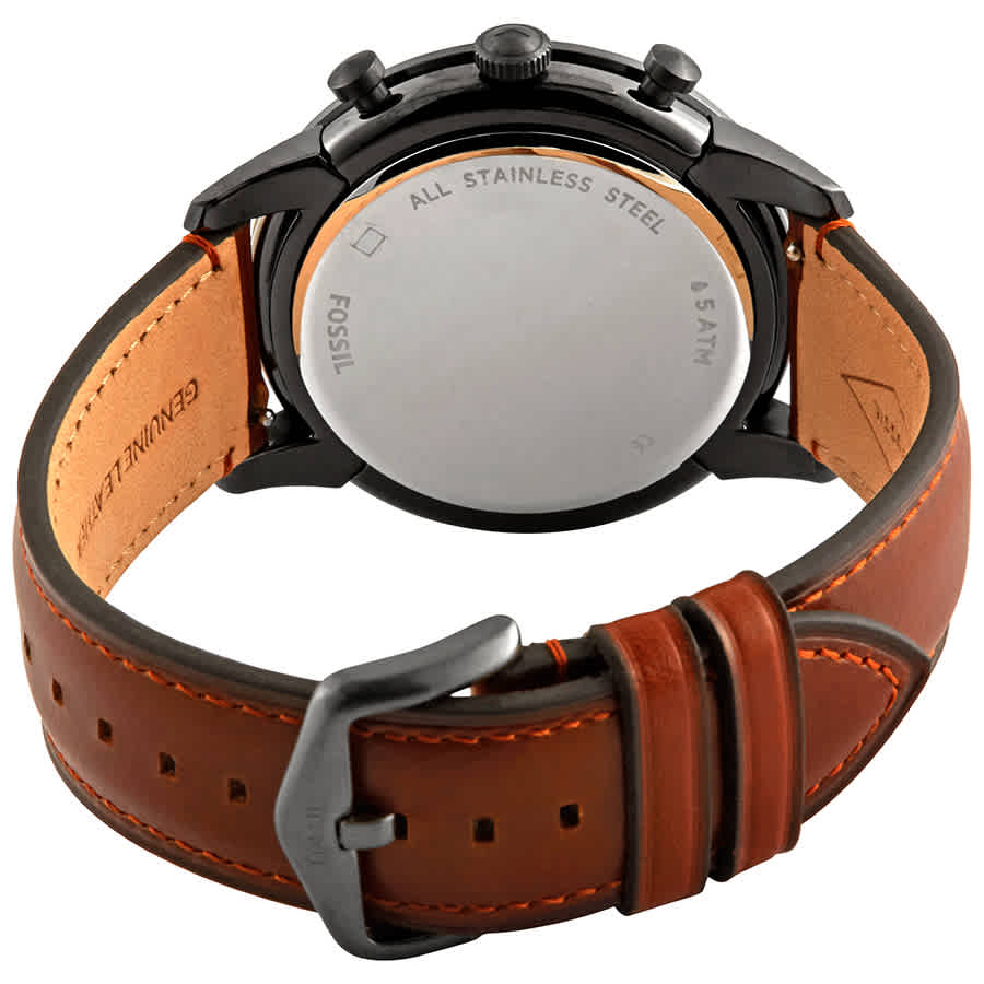  Shop Authentic Fossil Townsman Chronograph Gray Dial Brown Leather Strap Watch for Men - FS5522 - Luxxuri