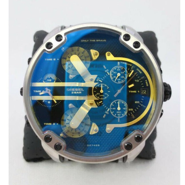  Shop Authentic Diesel Mr. Daddy 2.0 Chronograph Black Dial Grey Nylon Strap Watch For Men - DZ7429 - Luxxuri