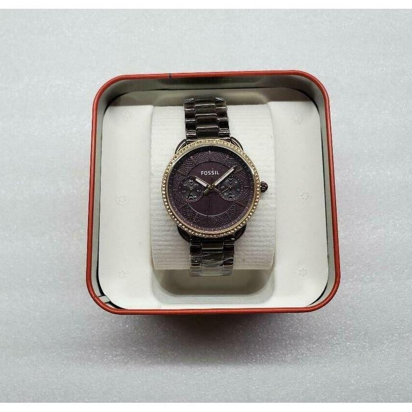  Shop Authentic Fossil Tailor Analog Brown Dial Brown Steel Strap Watch for Women - ES4258 - Luxxuri