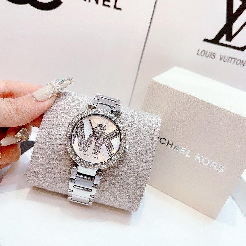  Shop Authentic Michael Kors Parker Quartz Silver Dial Silver Steel Strap Watch For Women - MK6658 - Luxxuri