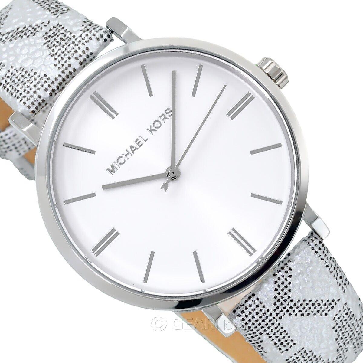  Shop Authentic Michael Kors Addyson Quartz White Dial Gray Leather Strap Watch for Women - MK2951 - Luxxuri