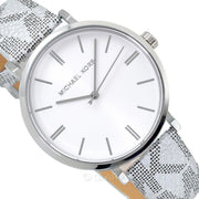  Shop Authentic Michael Kors Addyson Quartz White Dial Gray Leather Strap Watch for Women - MK2951 - Luxxuri