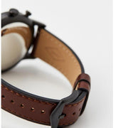  Shop Authentic Fossil Retro Pilot Chronograph Brown Dial Brown Leather Strap Watch for Men - FS5833 - Luxxuri