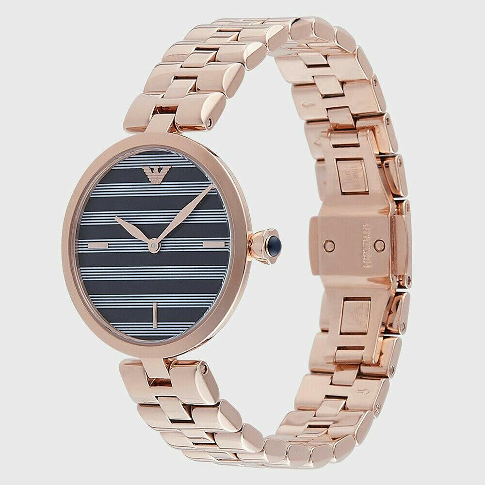  Shop Authentic Emporio Armani Arianna Quartz Grey Dial Rose Gold Steel Strap Watch For Women - AR11220 - Luxxuri