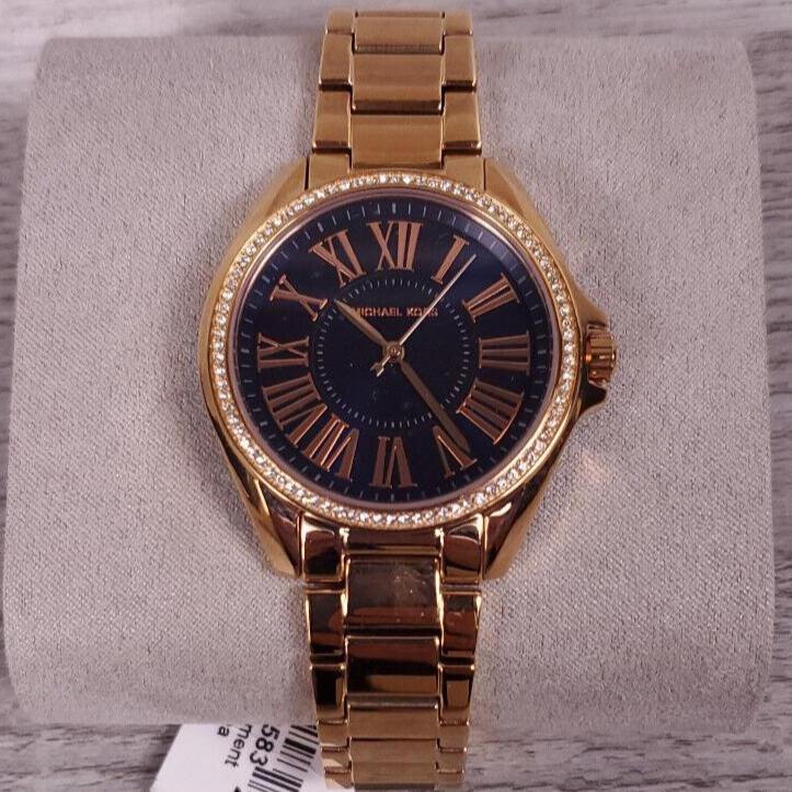  Shop Authentic Michael Kors Kacie Three Hand Black Dial Rose Gold Steel Strap Watch for Women - MK6930 - Luxxuri