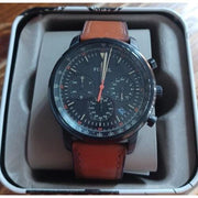  Shop Authentic Fossil Goodwin Luggage Chronograph Black Dial Brown Leather Strap Watch for Men - FS5501 - Luxxuri