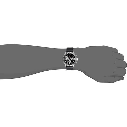  Shop Authentic Tommy Hilfiger Sport Chronograph Black Dial Black Leather Strap Watch for Men - 1791050 - Luxxuri