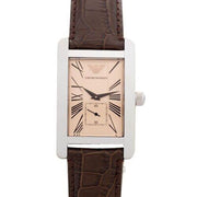  Shop Authentic Emporio Armani Classic Beige Dial Brown Leather Strap Watch For Men - AR0154 - Luxxuri