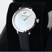  Shop Authentic Emporio Armani Modern White Dial Black Leather Strap Watch For Women - AR11159 - Luxxuri