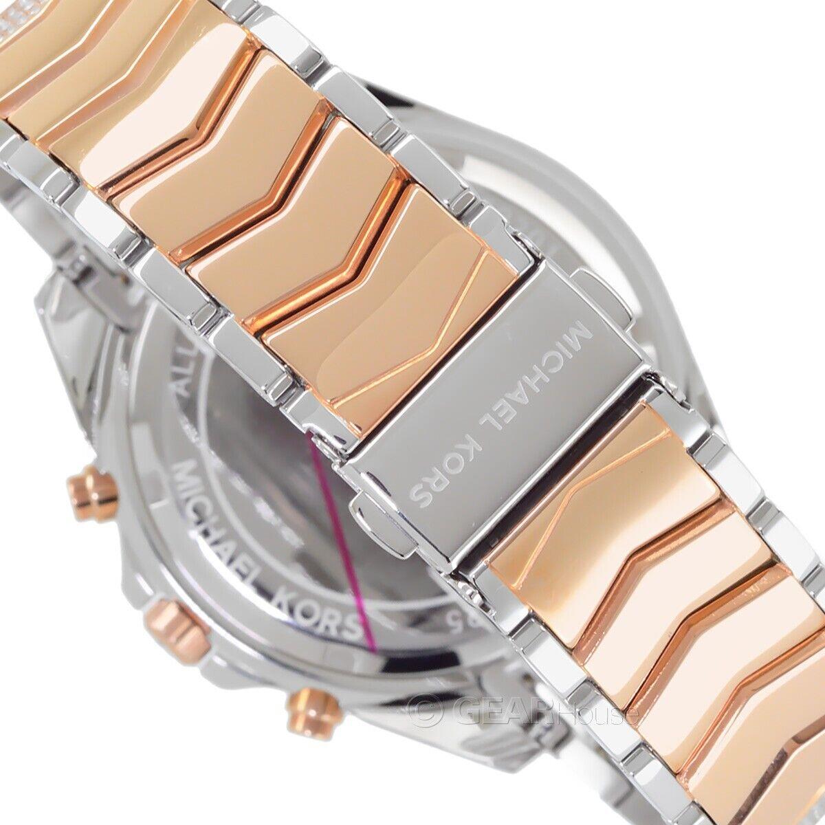  Shop Authentic Michael Kors Whitney Chronograph Silver Dial Two Tone Steel Strap Watch For Women - MK7225 - Luxxuri