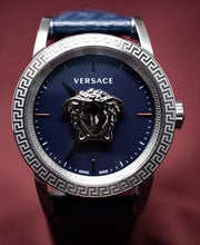  Shop Authentic Versace Palazzo Empire Blue Dial Blue Leather Strap Watch for Men - VERD00118 - Luxxuri