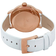  Shop Authentic Swarovski Crystalline Hours Quartz Grey Dial Black Leather Strap Watch for Women - 5344635 - Luxxuri
