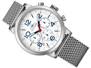  Shop Authentic Tommy Hilfiger Jake Quartz White Dial Silver Mesh Bracelet Watch for Men - 1791233 - Luxxuri