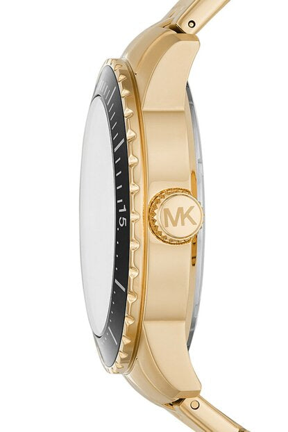  Shop Authentic Michael Kors Cunningham Multifunction Black Dial Gold Steel Strap Watch For Men - MK7154 - Luxxuri