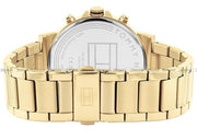  Shop Authentic Tommy Hilfiger Tyson Chronograph Gold Dial Gold Steel Strap Watch For Men - 1710611 - Luxxuri