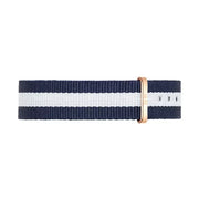  Shop Authentic Daniel Wellington Classy Glasgow White Dial Two Tone Nylon Strap Watch For Women - DW00100078 - Luxxuri