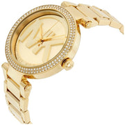  Shop Authentic Michael Kors Parker Diamonds Gold Dial Gold Steel Strap Watch for Women - MK5784 - Luxxuri