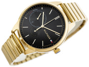  Shop Authentic Tommy Hilfiger Brooke Black Dial Gold Steel Strap Watch for Women  - 1782019 - Luxxuri